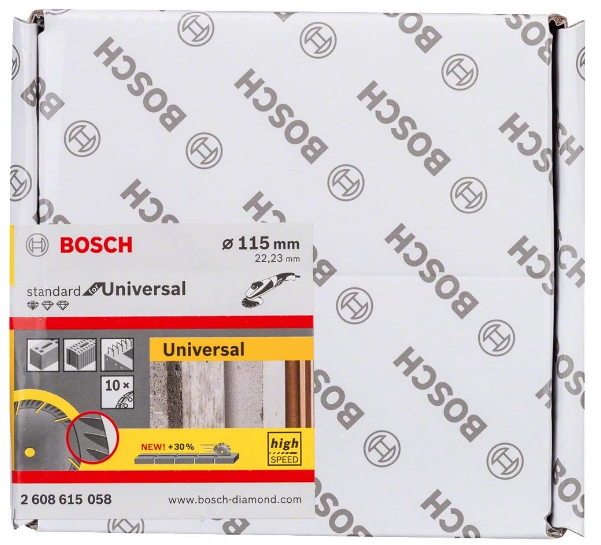Алмазный диск Bosch 115х22,23 мм Standart for Universal (2.608.615.057)