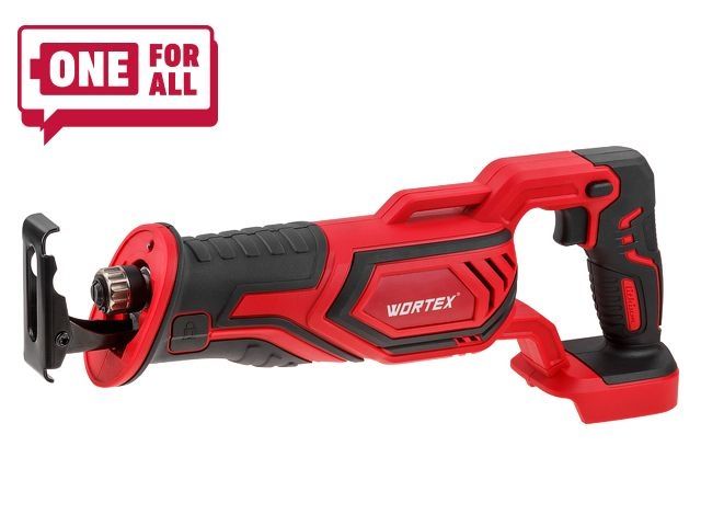 Аккум. сабельная пила WORTEX CSR 1118 E в кор. ALL1 XLT SOLO 18В, дер. 115 мм (18 В, БЕЗ АКБ И ЗУ, дерево до 115 мм, металл до 10 мм, пластик до 90 мм