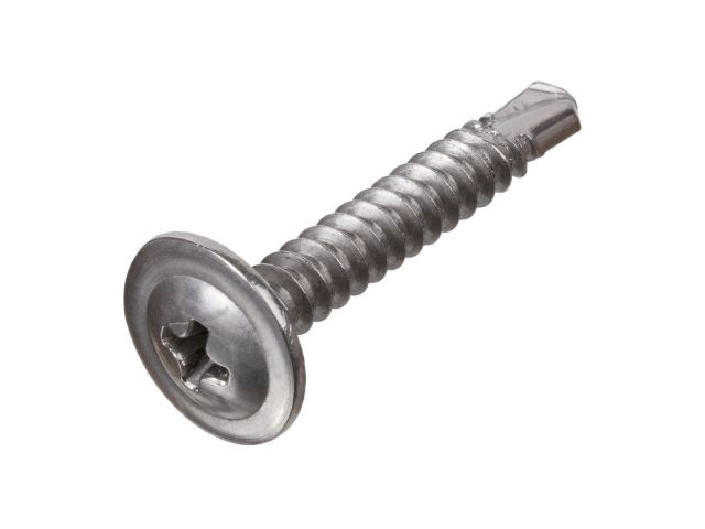 Саморез 4.2х16 мм с прессшайбой, со сверлом, нерж.сталь (А2) (1000 шт в уп.) STARFIX