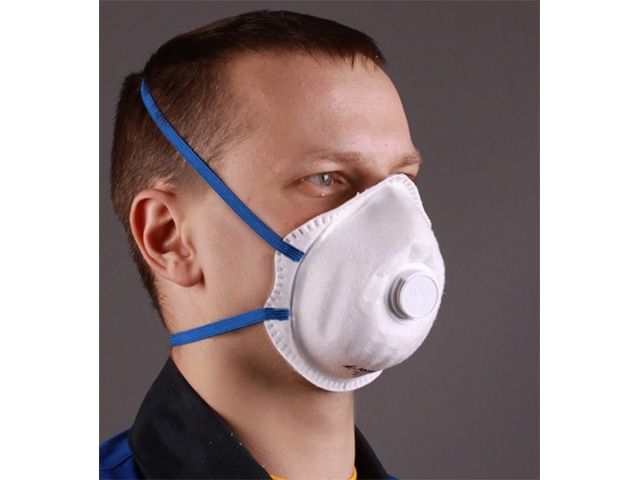 Респиратор РК Юлия-219 формов. с клап. FFP2 (до 12 ПДК) (пыль,дым,туман  FFP2 R D, резинки с регулировкой  Не имеет розничной маркировки.)