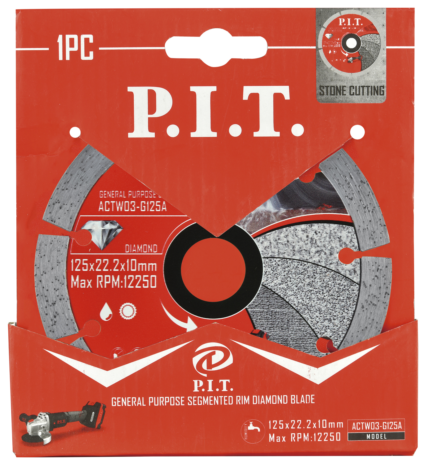 Алмазный диск P.I.T. ACTW03-G125A