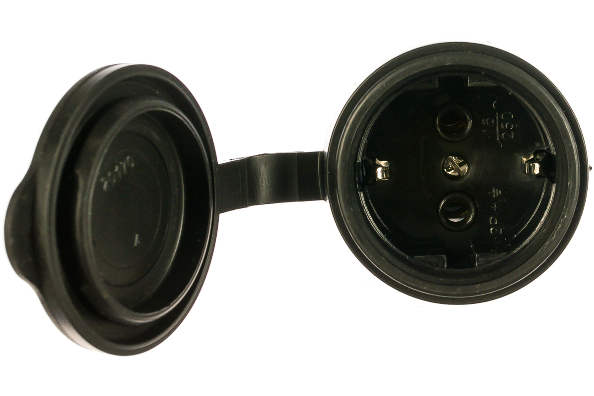 Розетка IEK Омега PKR21-016-2-K02 черный