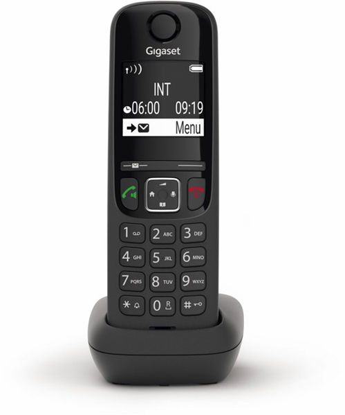 Дополнительная трубка Dect Gigaset AS690HX черный (S30852-H2876-R101)