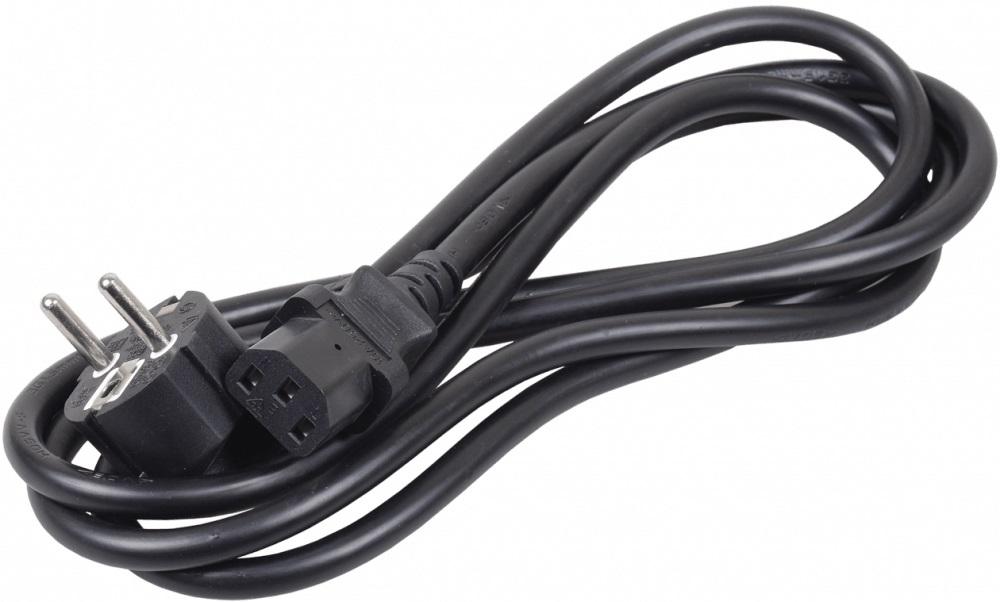 Шнур питания ITK PC-C13D-1M 1 м черный