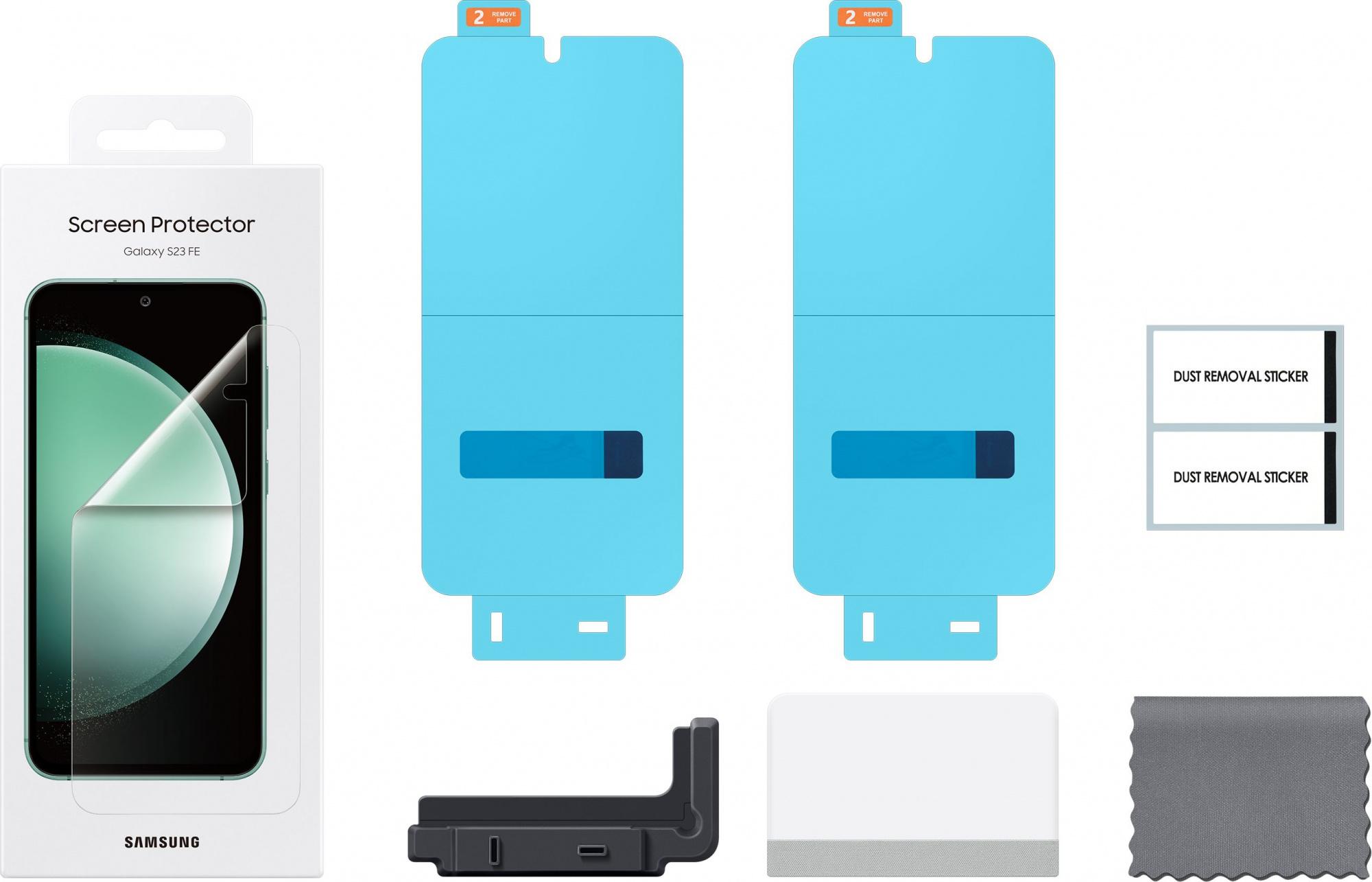 Защитная пленка для экрана Samsung для Samsung Galaxy S23 FE прозрачный 2шт (EF-US711CTEGRU)