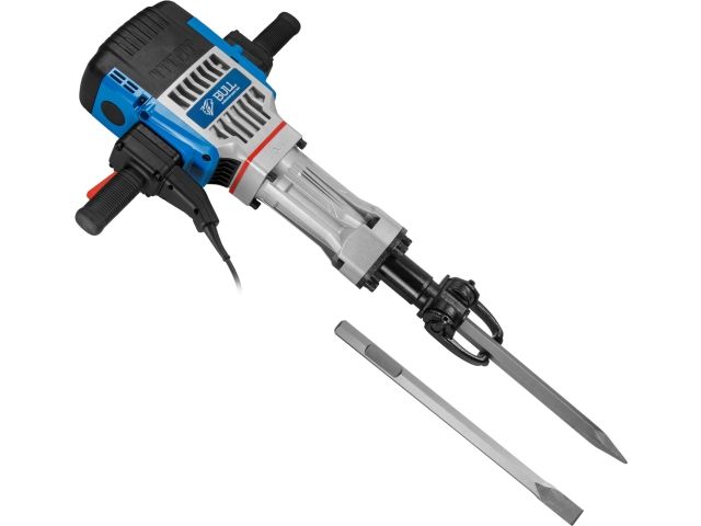 Отбойный молоток BULL SH 3001 в кор. 2000 Вт, 75 Дж, HEX 28.6 мм, 1050 уд/мин, 5 м кабель (30 кг)