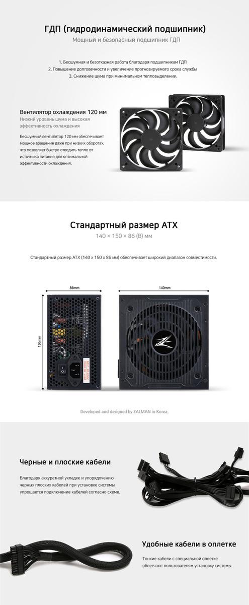 Блок питания Zalman MegaMax TXll 700W (ZM700-TXII)