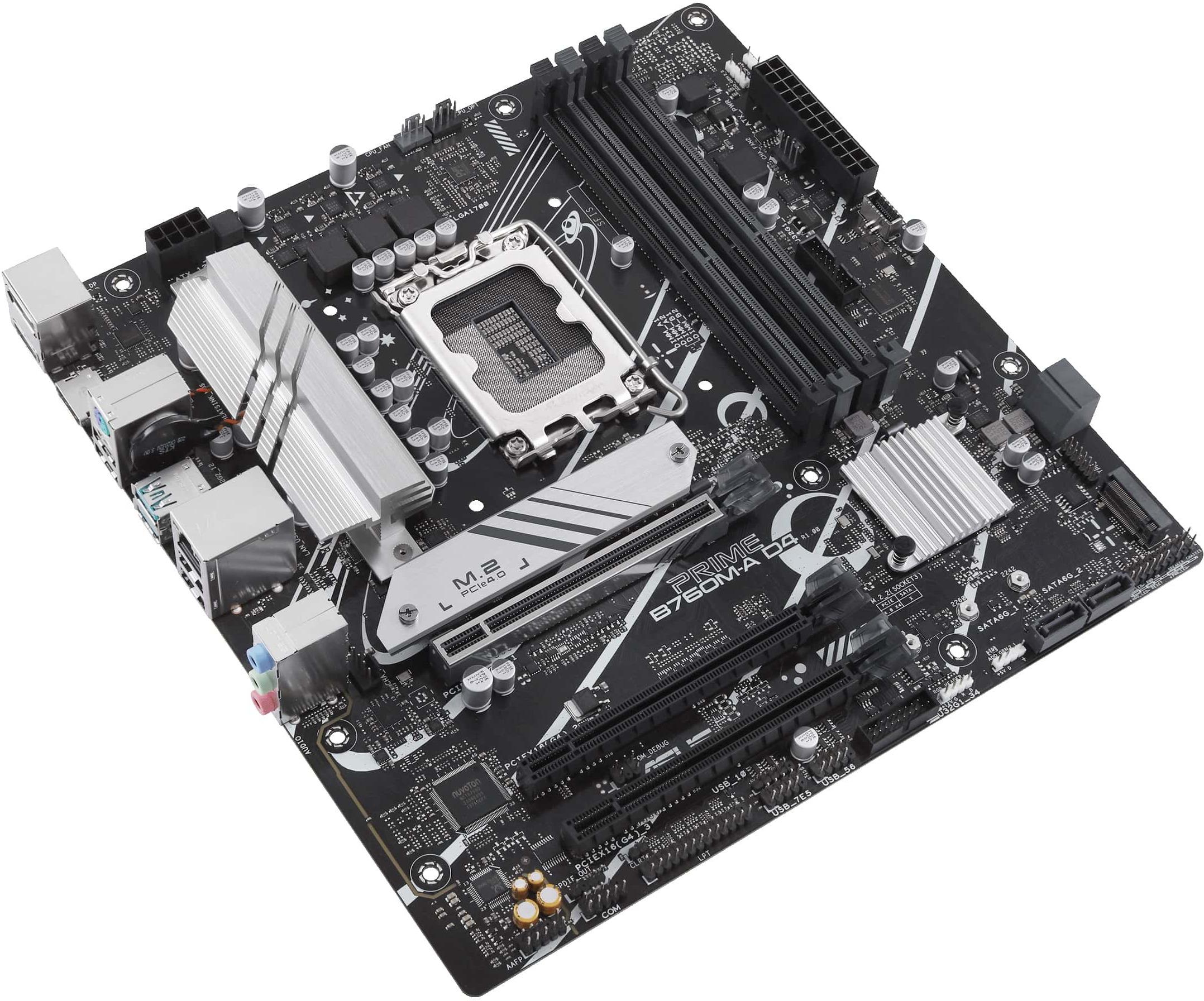 Материнская плата ASUS Prime B760M-A D4-CSM (90MB1D00-M1EAYC)