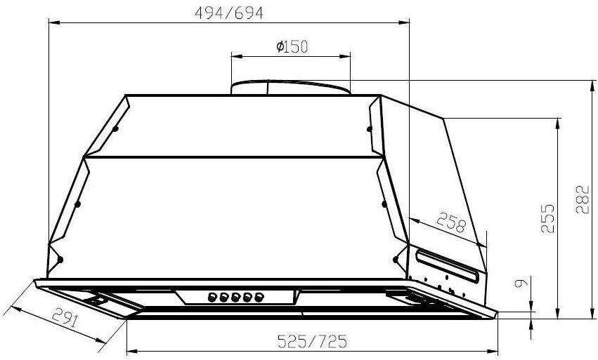 Кухонная вытяжка Lex GS Bloc P 900 White (CHTI000325)