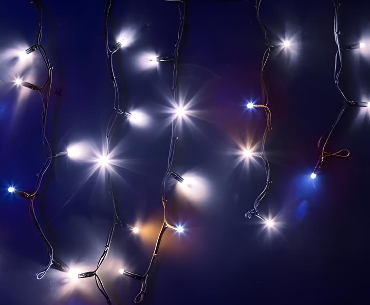 Светодиодная гирлянда ULED Бахрома (ULED-LG-90-220V-(W-F-B/B))