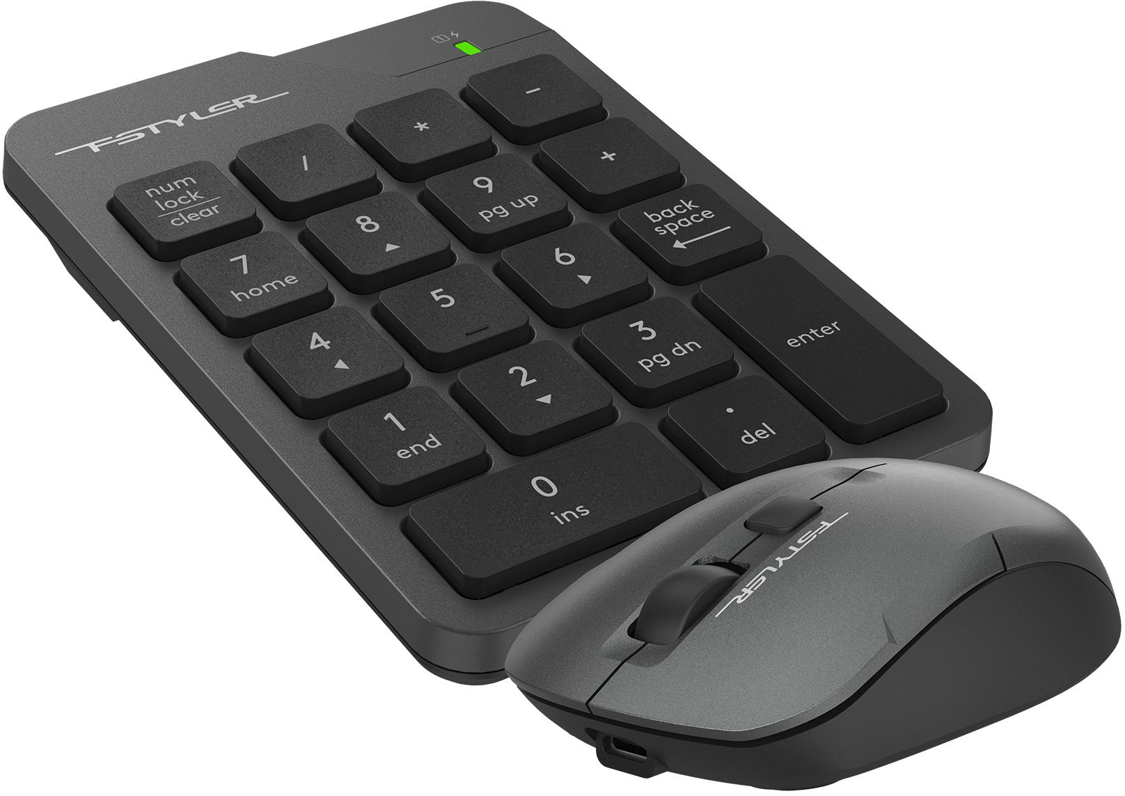 Набор периферии A4Tech Fstyler Air серый (FG1600C)