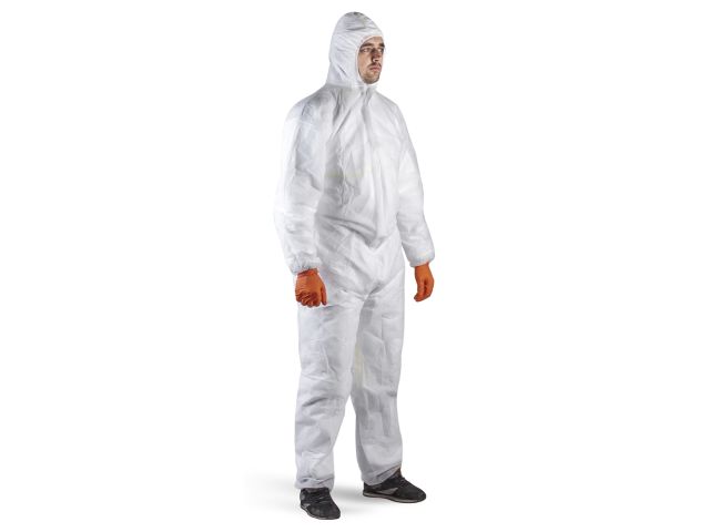 Защитный комбинезон JPC-100 (р-р L), Jeta Safety (JPC-100 - легкий защитный комбинезон из полипропилена (40 г/м) с капюшоном.)