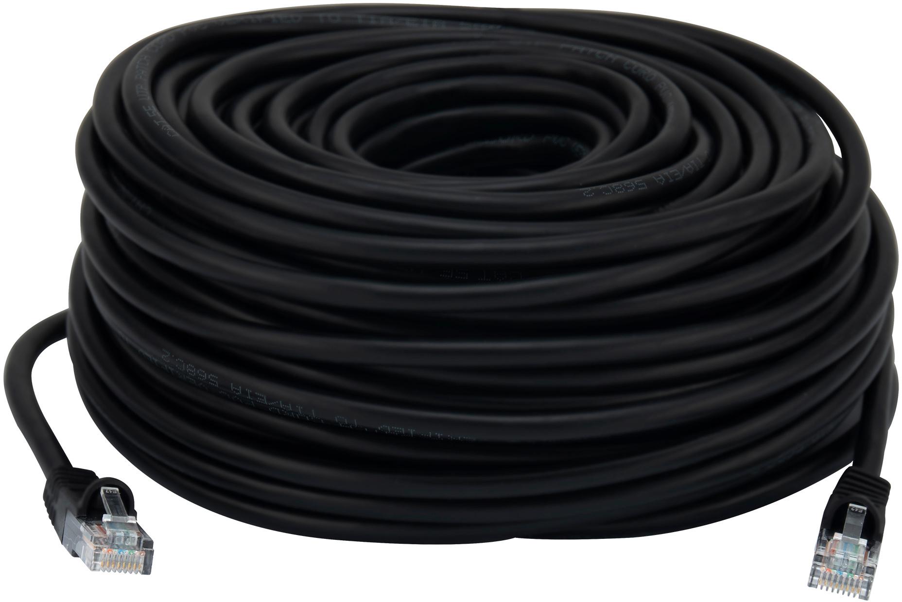 Патч-корд Buro UTP cat5E 30м черный RJ-45 (m)-RJ-45 (m)