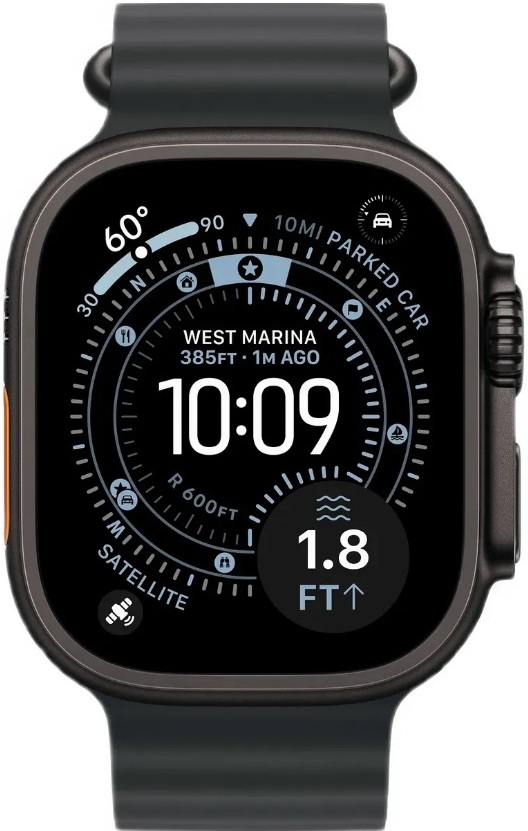 Умные часы Apple Watch Ultra 3 49mm GPS + Cellular Black Titanium Case Black Ocean Band A3281 (MF0J4ZP/A)