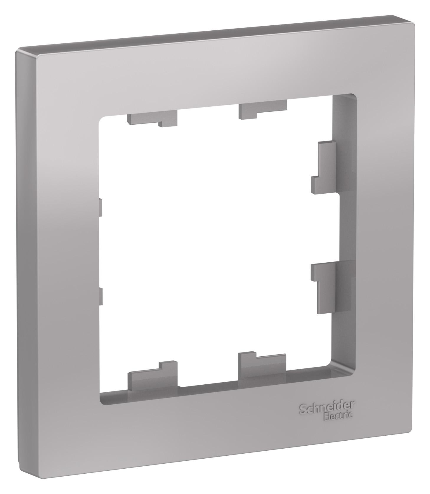 Рамка Schneider Electric AtlasDesign ATN000301, алюминий