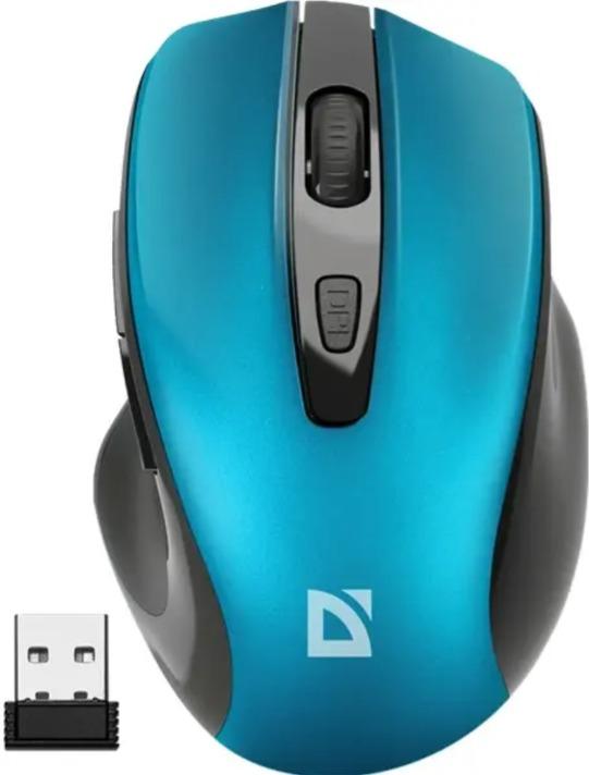 Мышь Defender Prime MB-053 бирюзовый (52054)