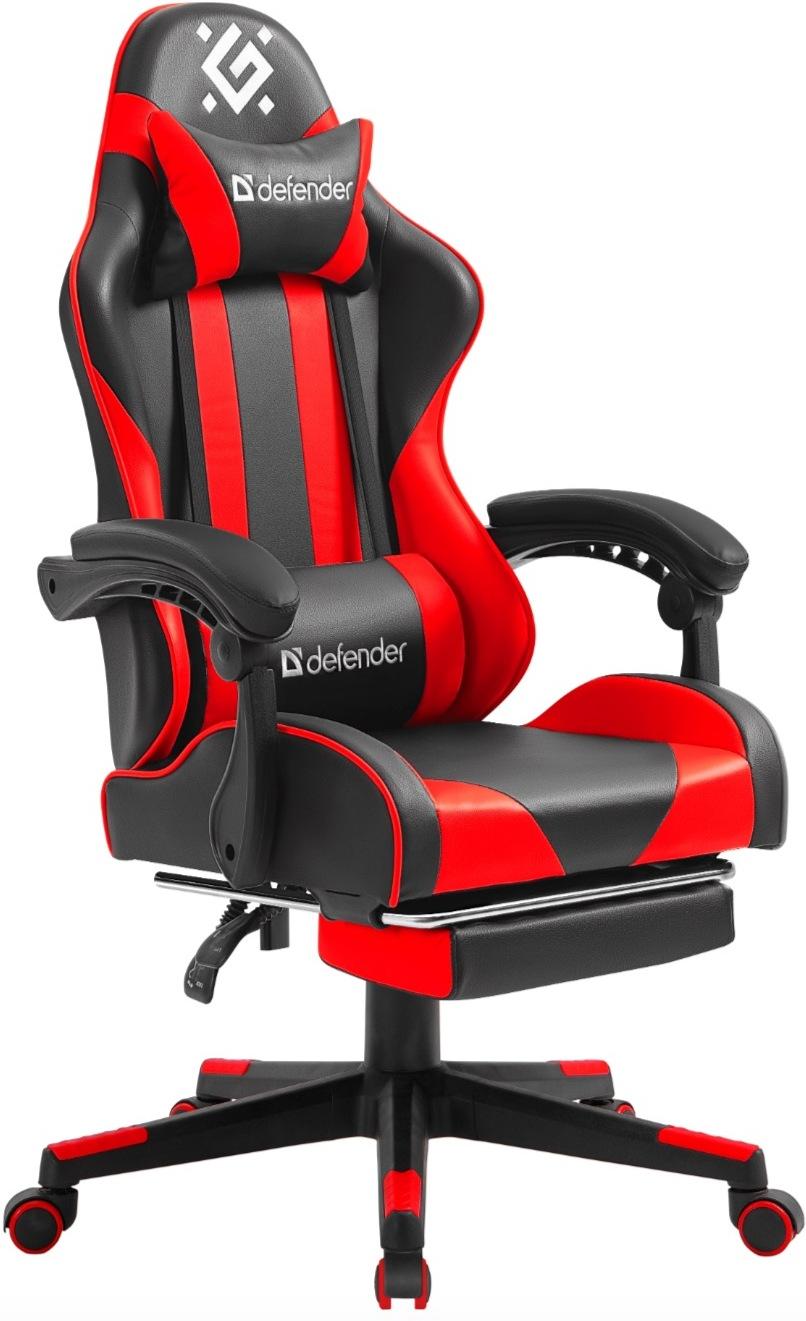 Геймерское кресло Defender Rock Black/Red PU (64346)