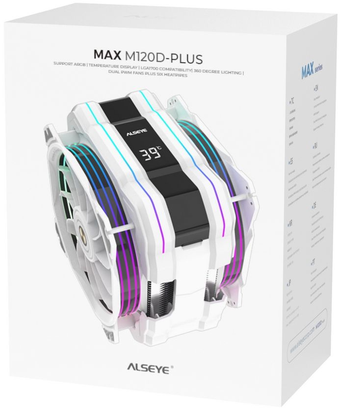 Кулер для процессора Alseye M120D-Plus белый