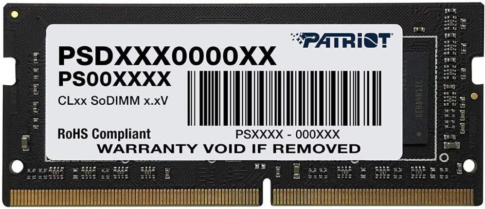 Оперативная память Patriot Signature Line 32GB DDR4 SODIMM (PSD432G32002S)