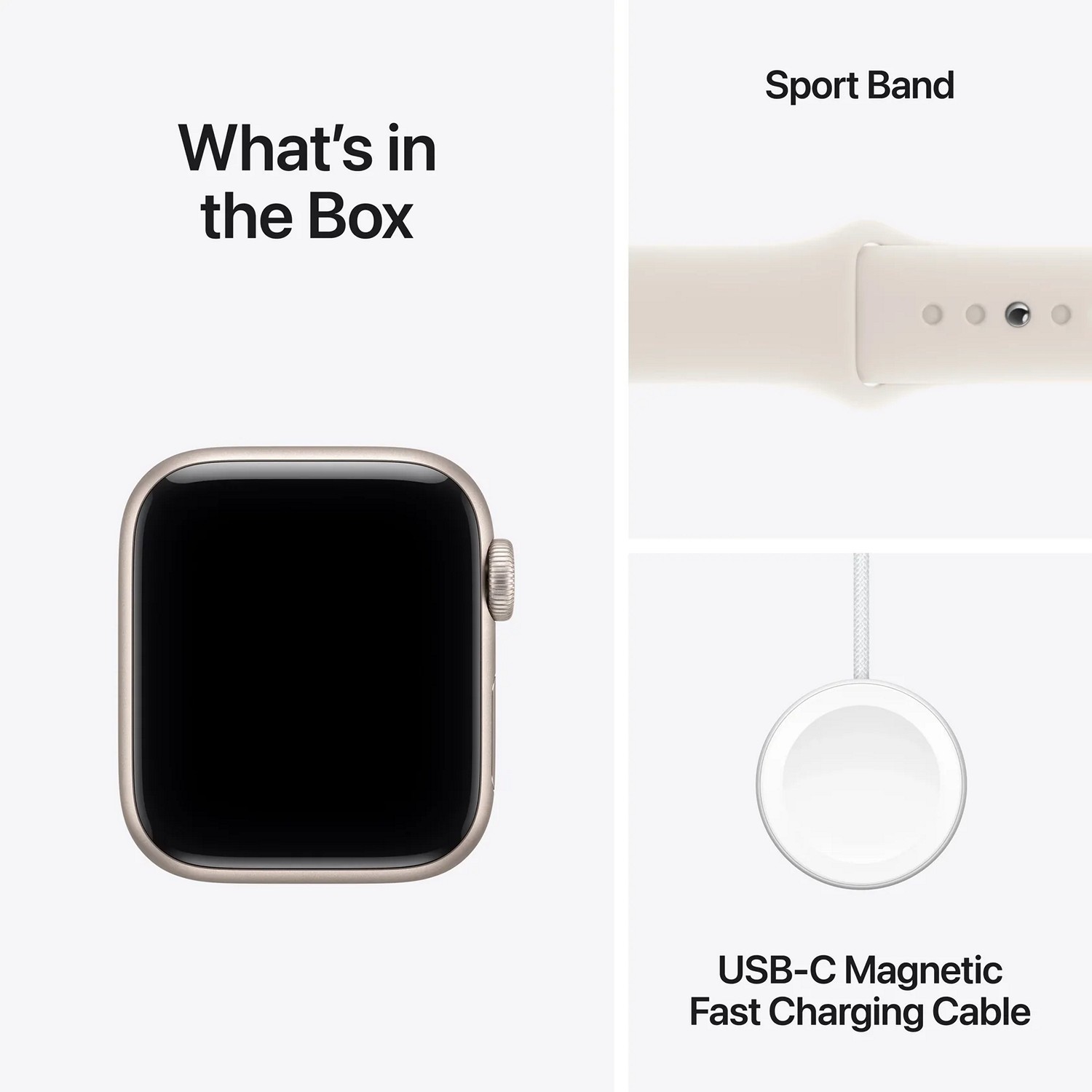 Умные часы Apple Watch SE 3 GPS 44mm Starlight Al Case Starlight Sport Band S/M A3325 (MEHG4X/A)