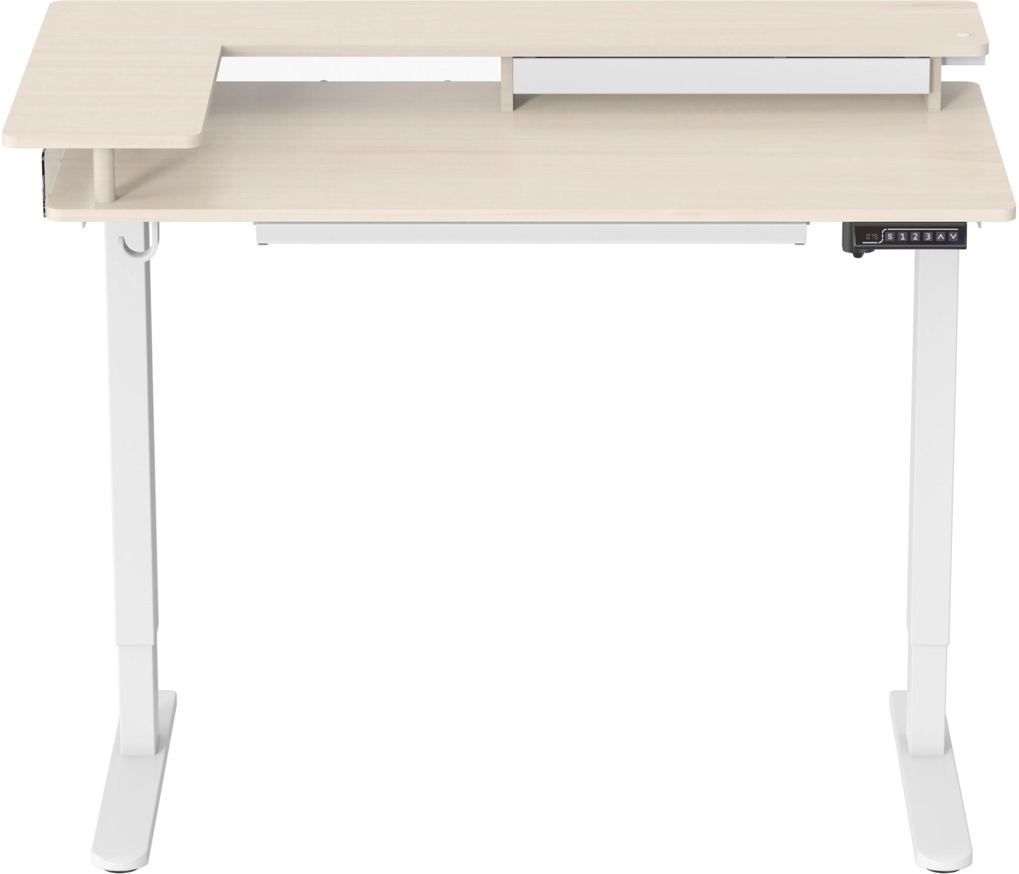 Стол компьютерный Cactus CS-EDL-DWT светлый дуб/белый