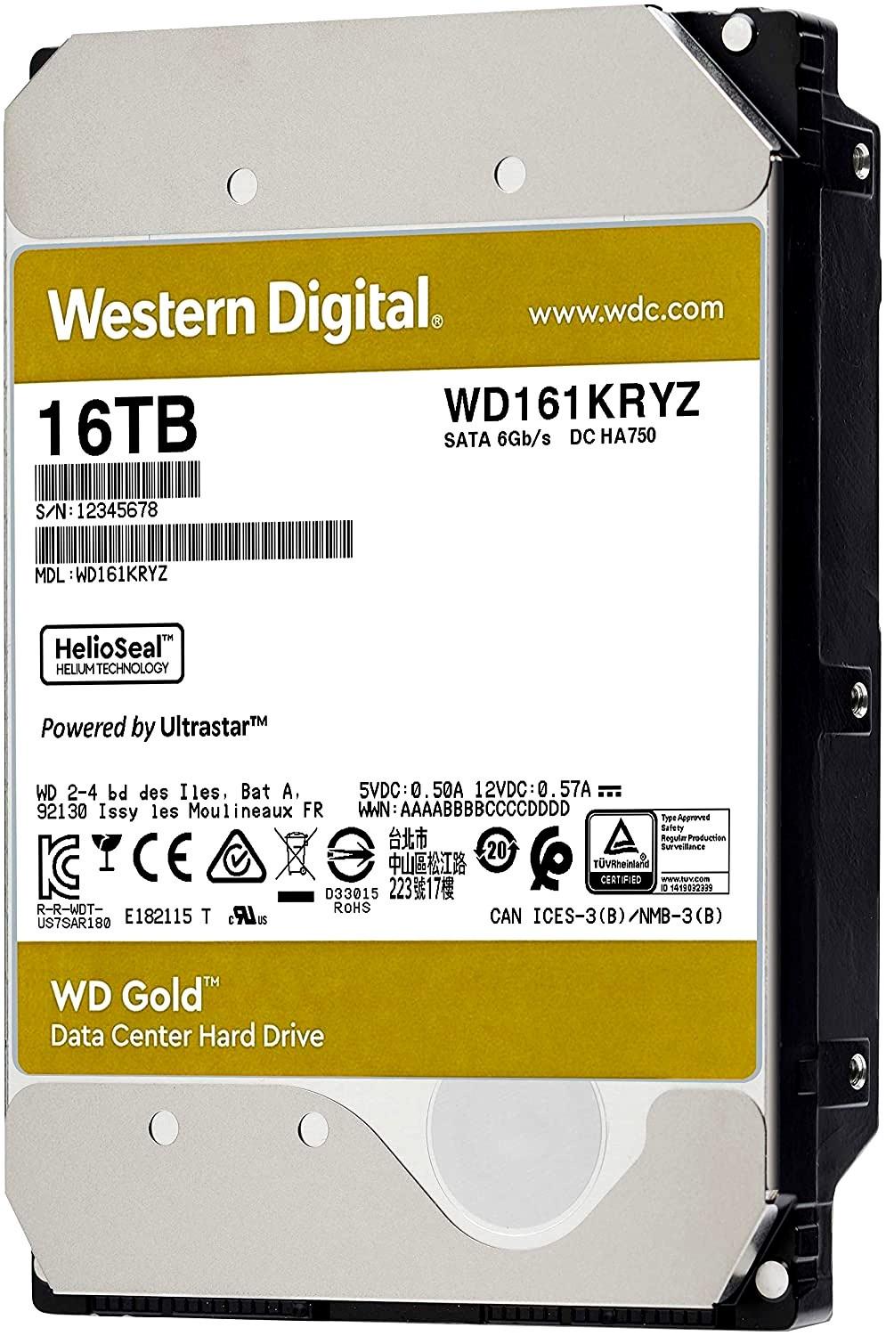 Жесткий диск WD Gold 16TB (WD161KRYZ)