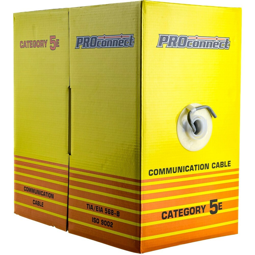 Кабель витая пара Proconnect UTP 4PR 24AWG CAT5e 305м 01-0052