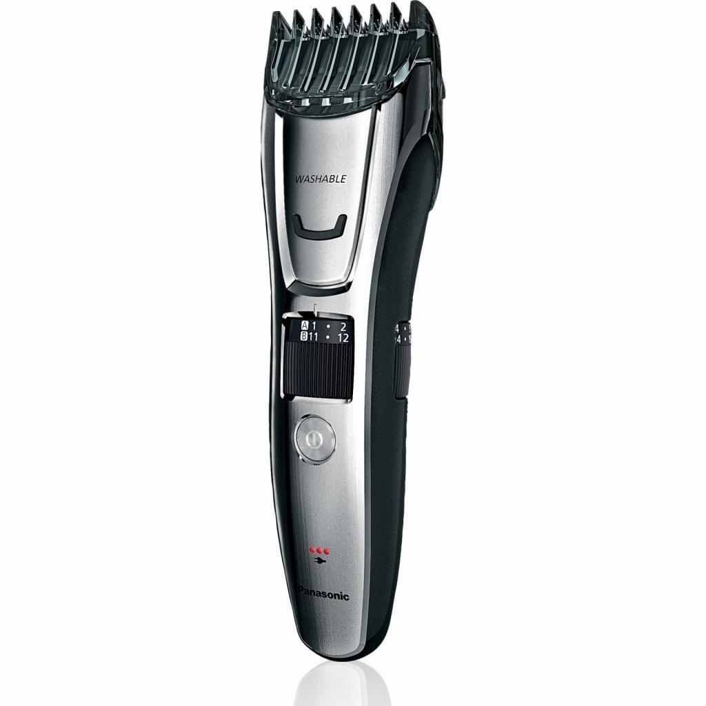 Машинка для стрижки волос Panasonic ER-GB80-S520 с 3 насадками серебристый