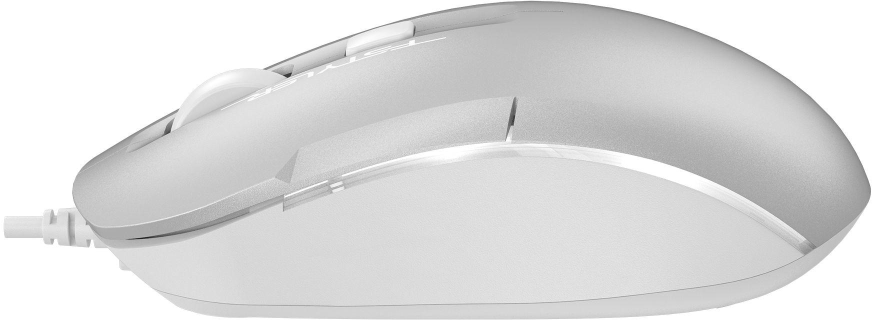 Мышь A4Tech Fstyler FM26S серебристый/белый/Icy White
