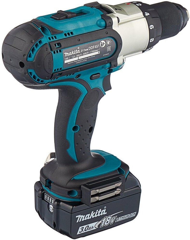 Дрель-шуруповерт Makita DDF 451 RFE