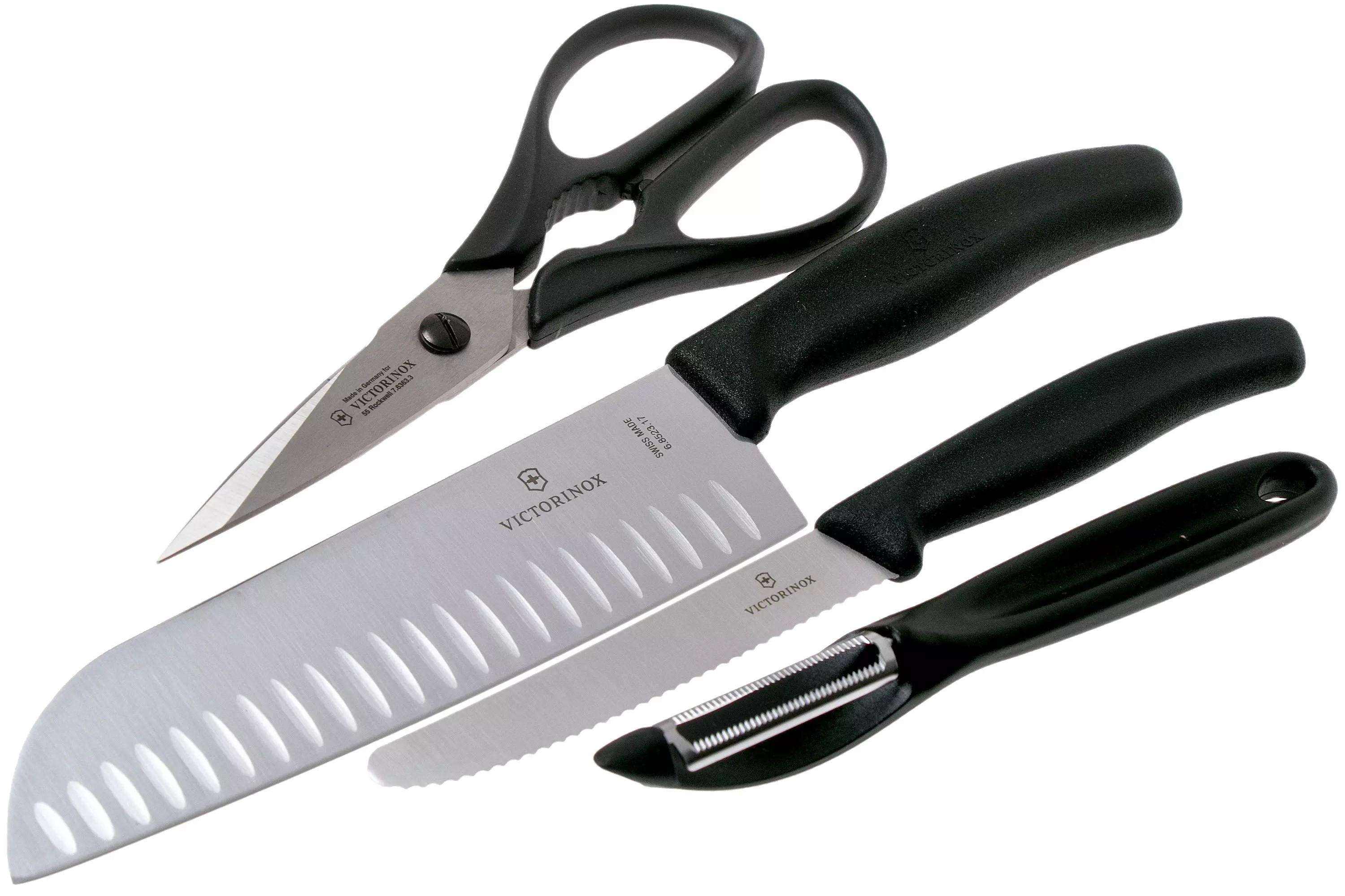 Набор кухонных ножей Victorinox Kitchen Set черный (6.7133.4G)