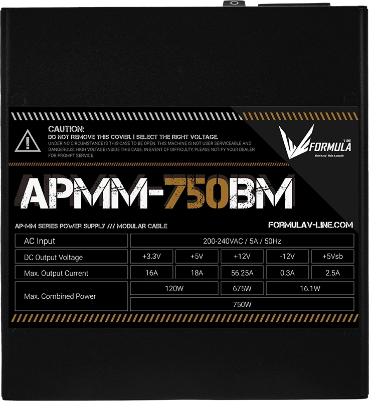 Блок питания Formula ATX 750W (APMM-750BM)
