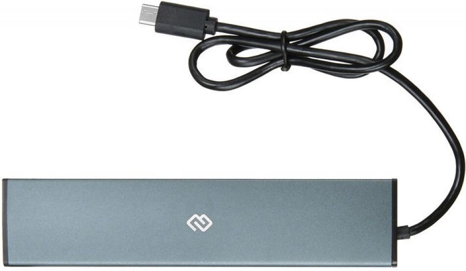 USB-хаб Digma HUB-7U3.0-UC-G серый