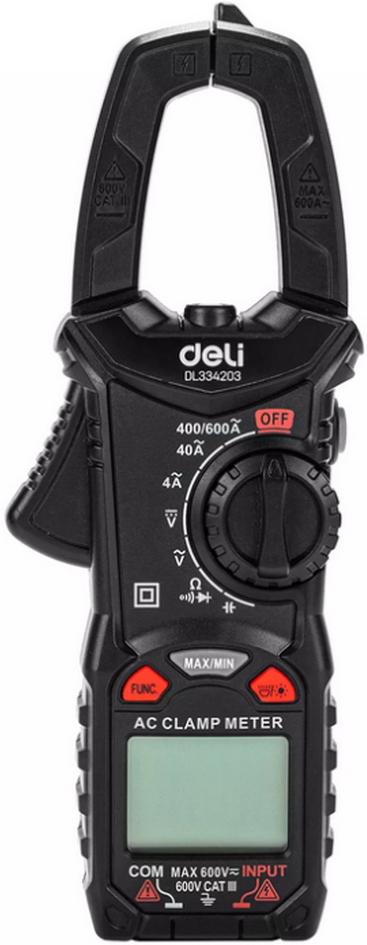 Токовые клещи Deli DL334203