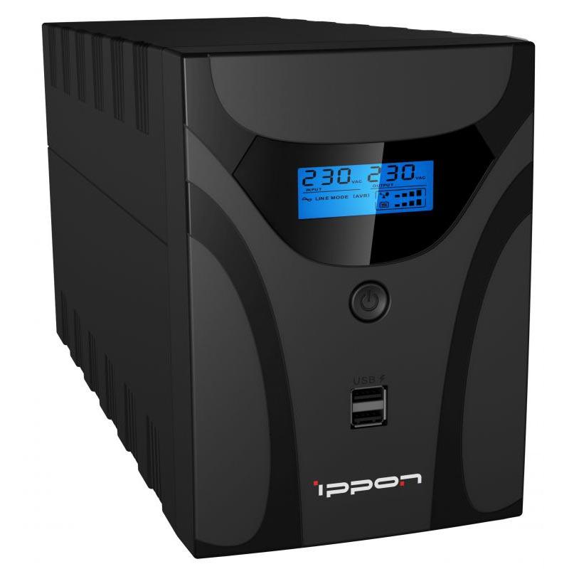 Источник бесперебойного питания Ippon Smart Power Pro II Euro 1600 960Вт 1600ВА черный (1029742)