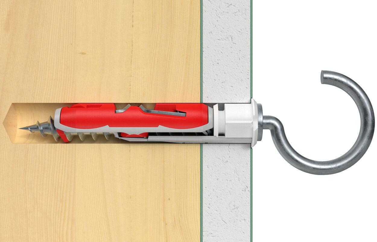 Дюбель Fischer DuoTec 12 S PH крюк полукольцо 10шт (542798)