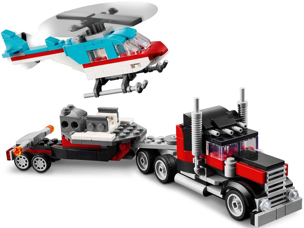 Конструктор Lego Creator Грузовик-платформа с вертолетом (31146)
