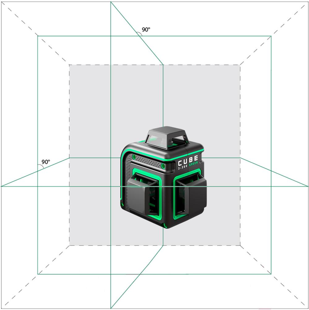 Лазерный нивелир ADA Instruments Cube 3-360 Green Professional Edition (А00573)