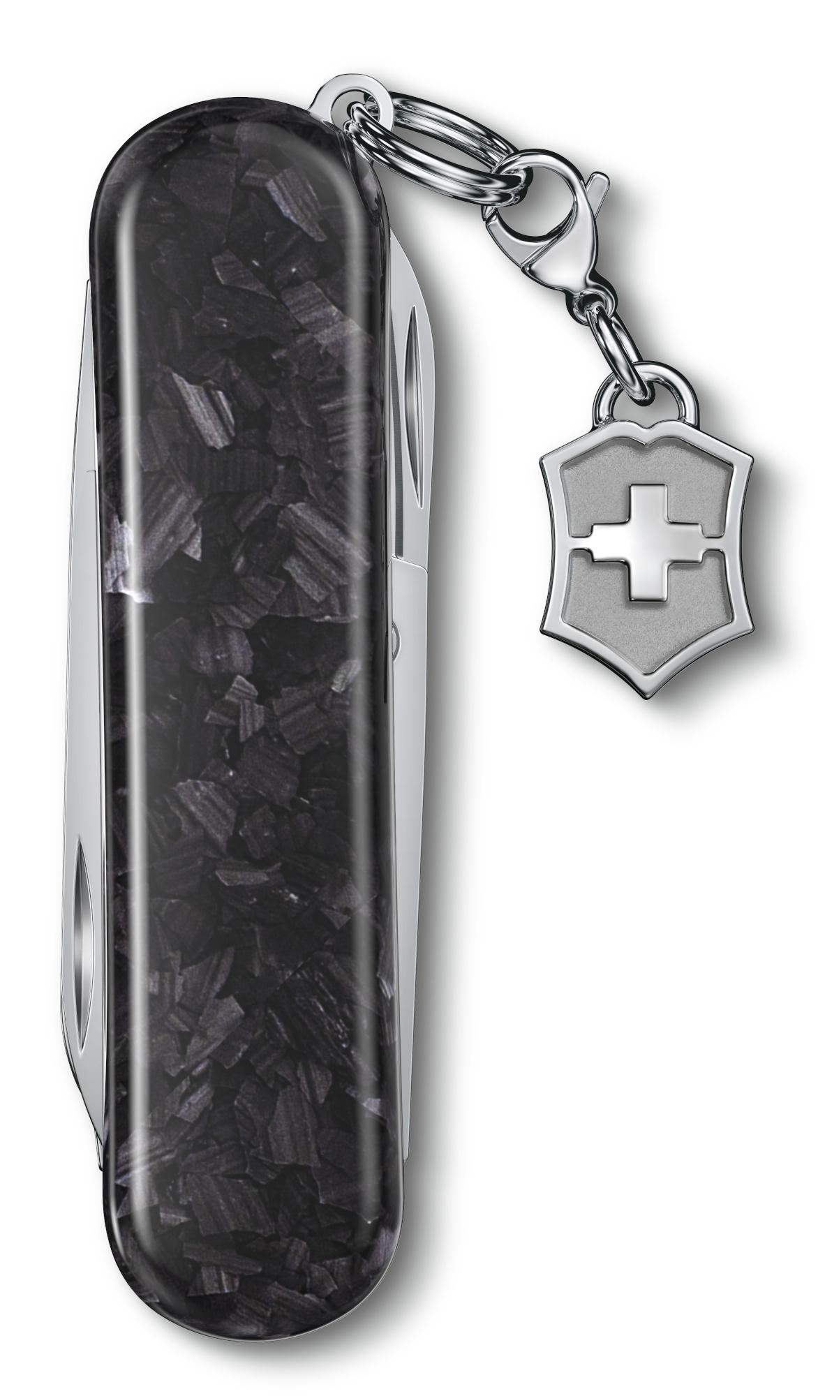 Туристический нож Victorinox Classic Brilliant Carbon черный/серебристый (0.6221.90)