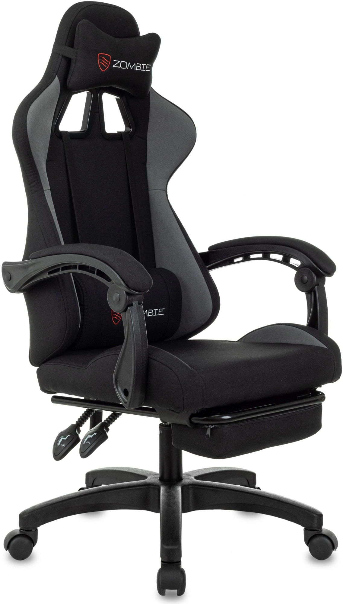 Геймерское кресло Zombie Shadow черный/серый (SHADOW G)