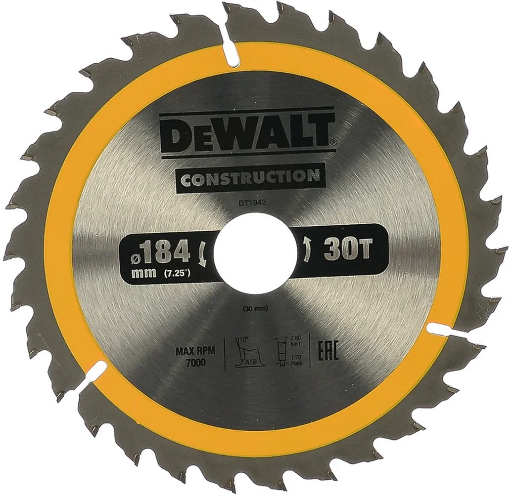Диск пильный DeWalt DT1942-QZ