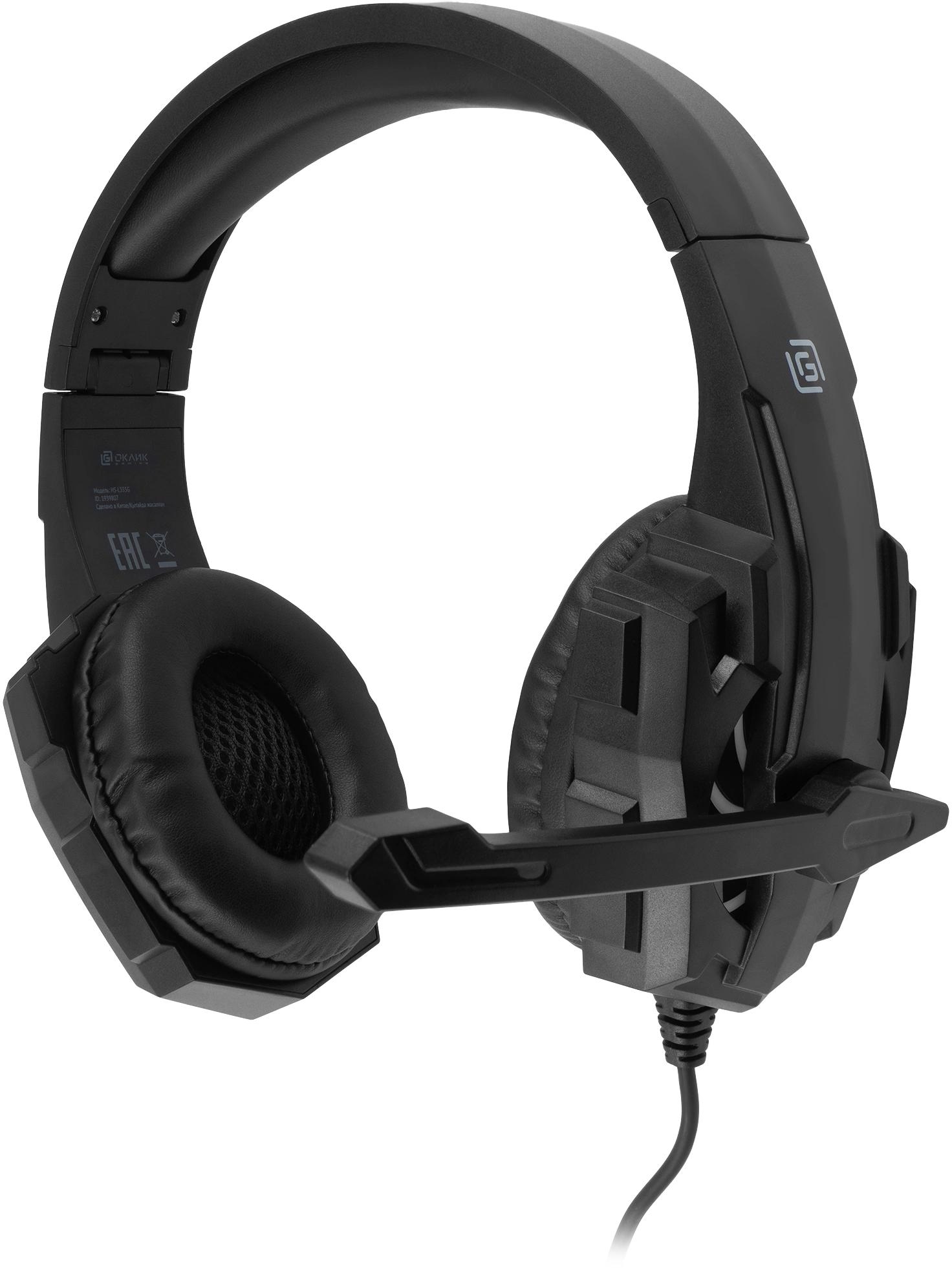 Наушники Oklick HS-L355G черный (1939807)
