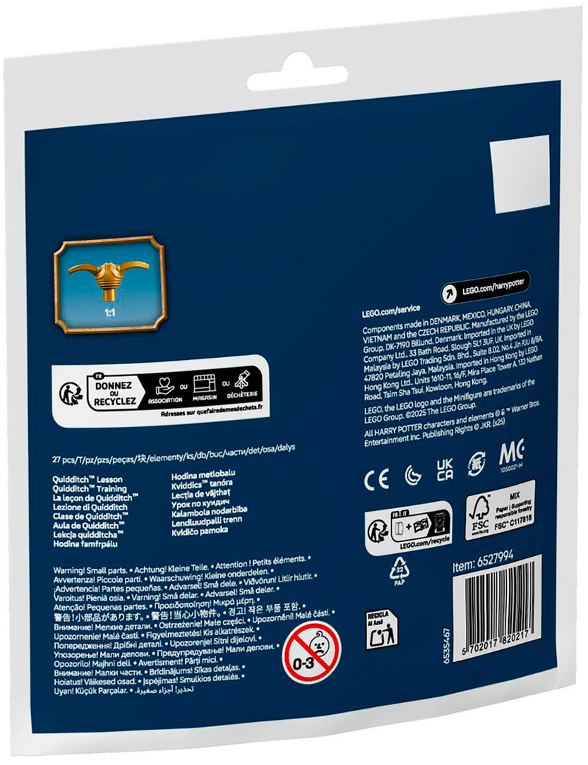 Конструктор Lego Harry Potter Урок по квиддичу (30706)