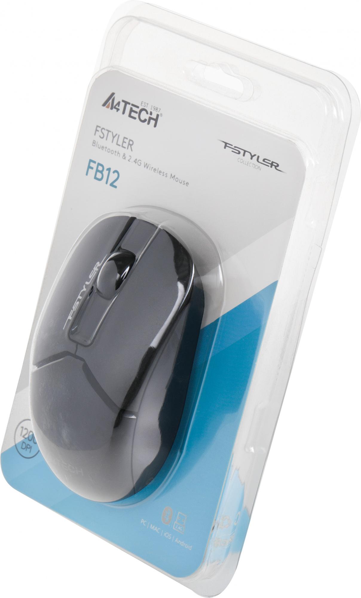 Мышь A4Tech Fstyler FB12 черный