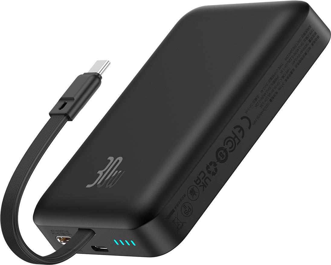 Портативное зарядное устройство Baseus Magnetic Mini 10000mAh Cluster Black (P1002210B113-00)