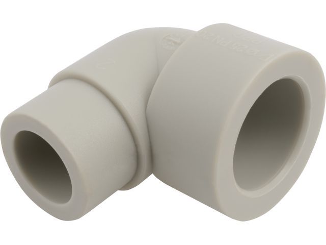 Колено ПП вн.-нар. 25х90 сер. FV Plast (Под заказ кратно коробкам)