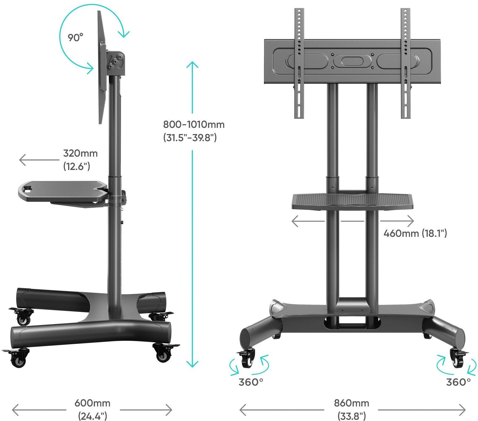 Кронштейн-стойка Onkron TS1350 Black