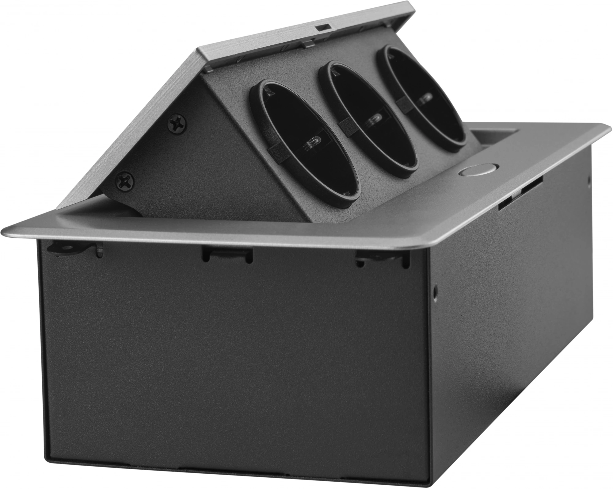 Розетка для столешницы Cactus CS-SOCKET-EU3-GYBK серый