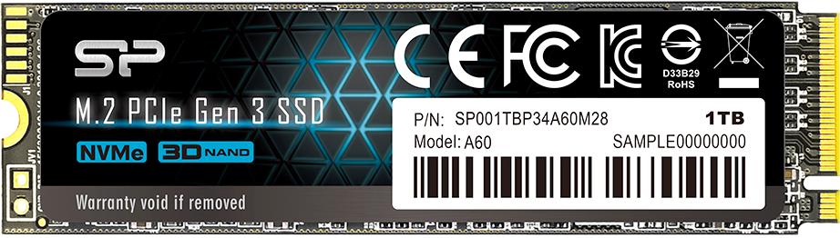 SSD диск Silicon-Power M.2 1.0Tb A60 (SP001TBP34A60M28)