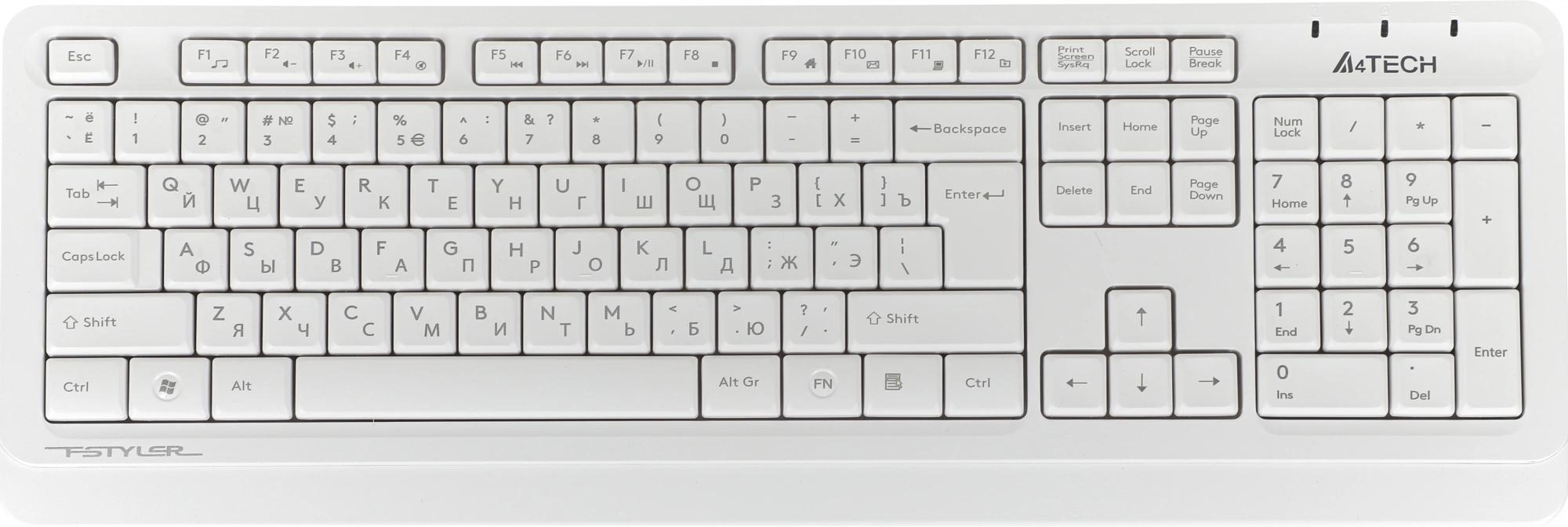 Набор периферии A4Tech Fstyler FG1012 белый